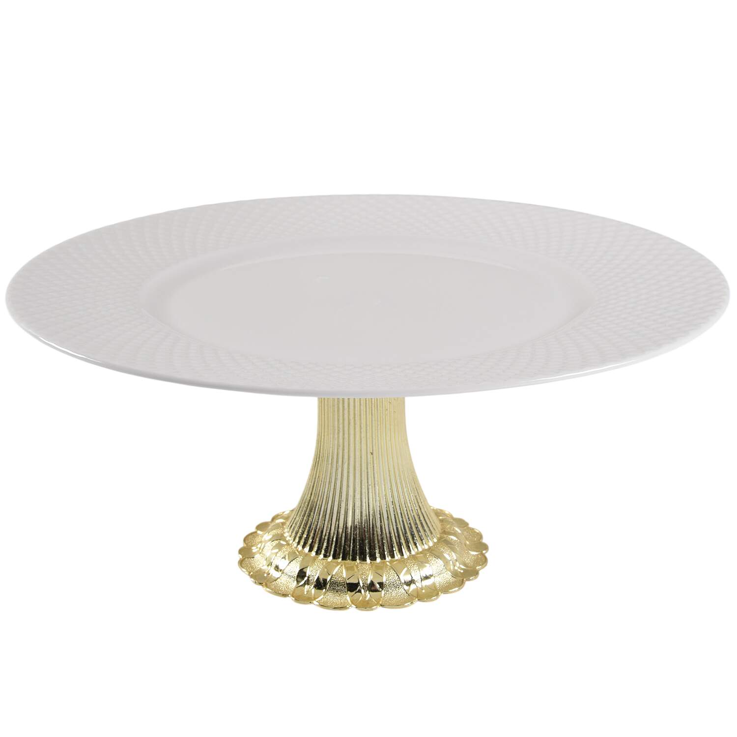 Huntington Cake Stand with 4"-5" Metal Pedestal  Hc by Mikasa-1