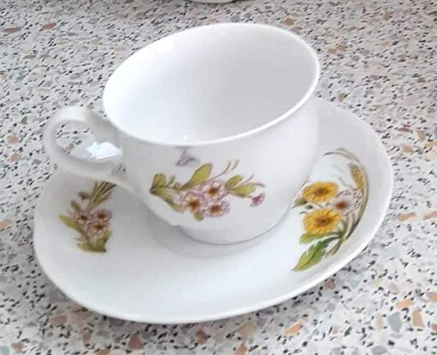 MIT396 Footed Cup & Saucer Set by Mitterteich-1