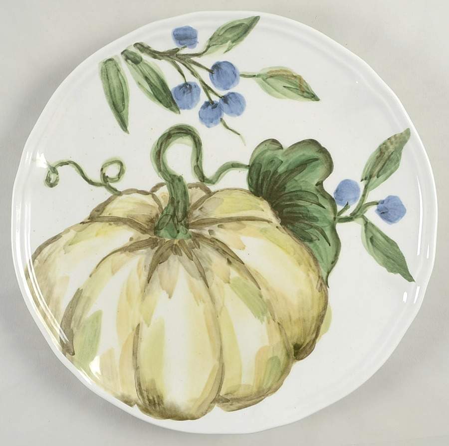Pumpkin Harvest Salad Plate by Maxcera Corp-1