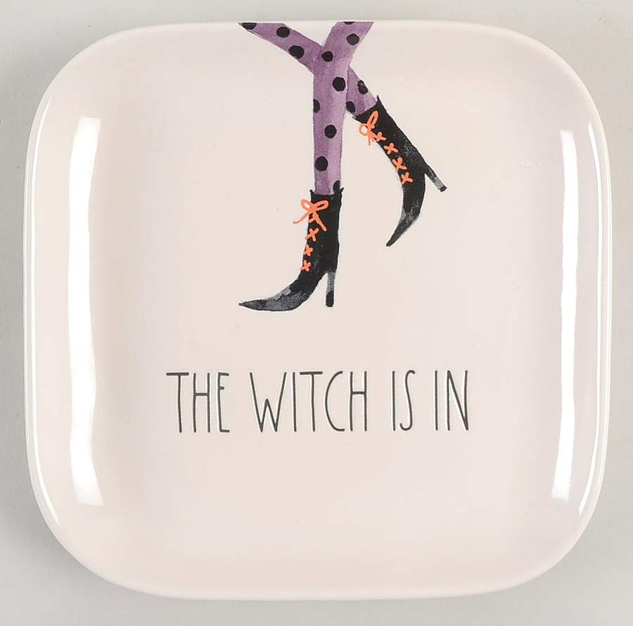 Halloween Witches' Feet Square Salad/Dessert Plate by Magenta-1