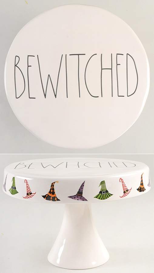 Halloween Witches' Feet 9" Diameter Pedestal Cake Stand by Magenta-1