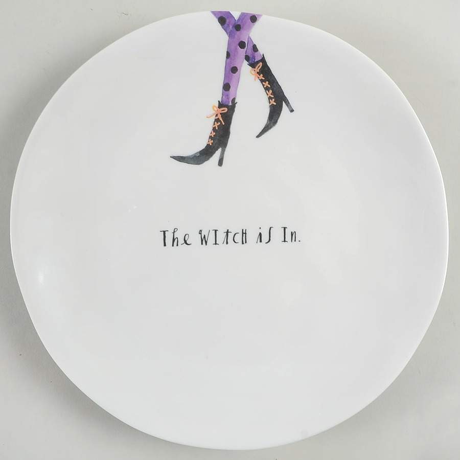 Halloween Witches' Feet Melamine Dinner Plate by Magenta-1
