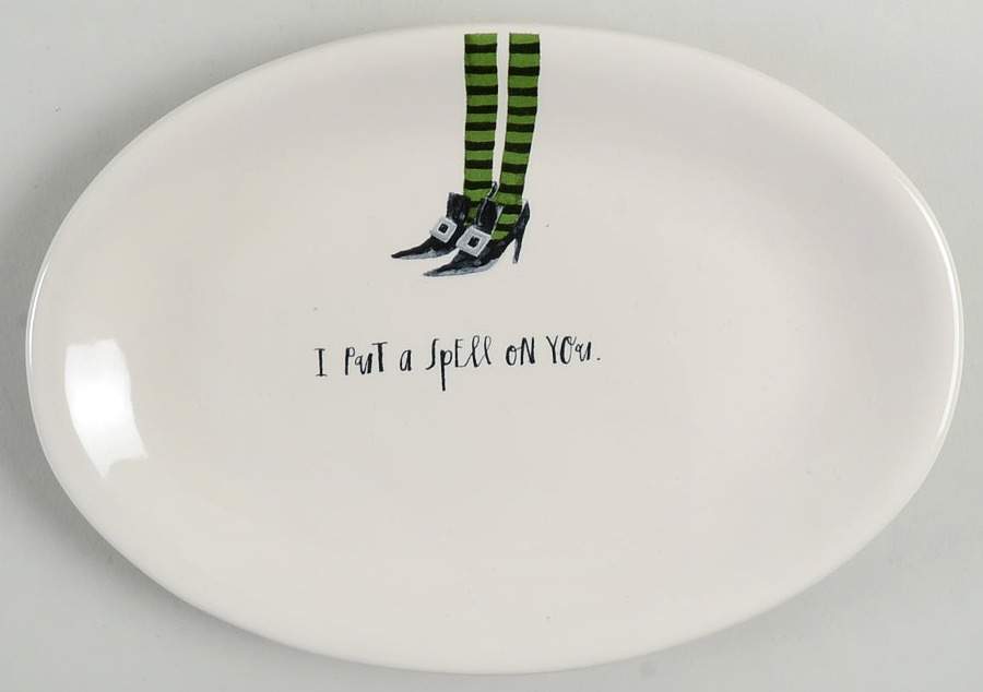 Halloween Witches' Feet 8" Oval Plate by Magenta-1