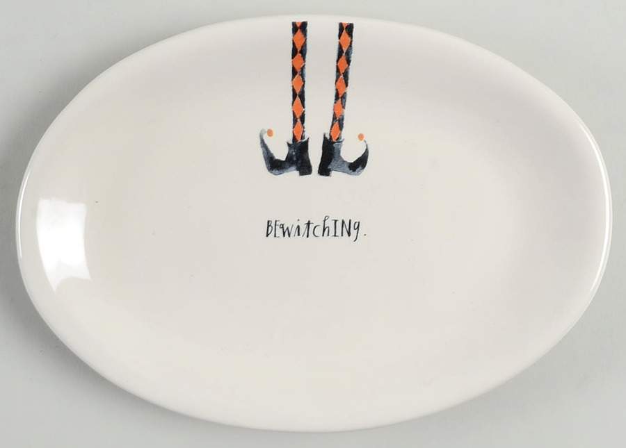 Halloween Witches' Feet 8" Oval Plate by Magenta-1