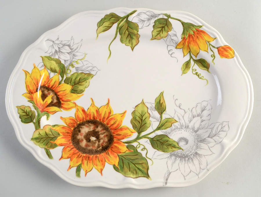 MXE26 14" Oval Serving Platter by Maxcera Corp-1