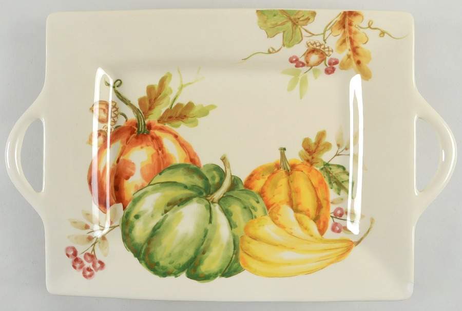 MXE28 15" Rectangular Handled Serving Platter by Maxcera Corp-1