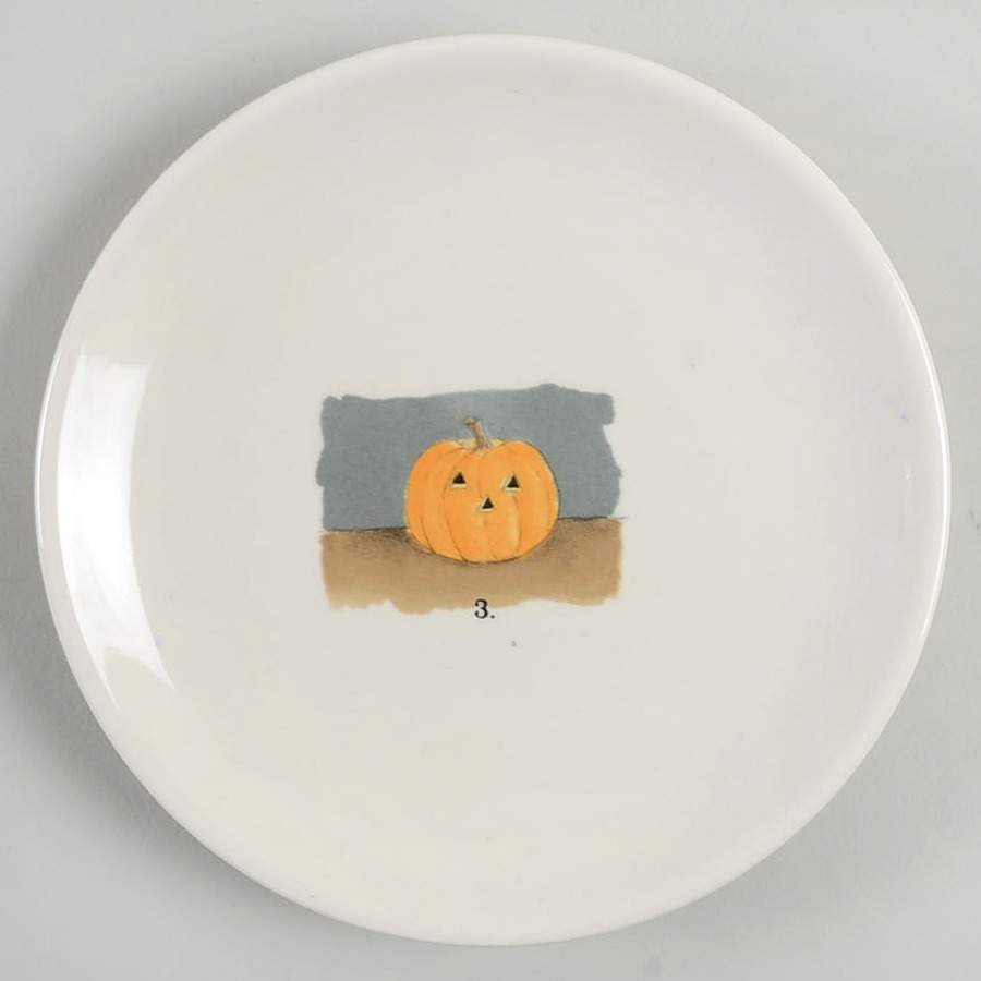 Jack-O-Lantern Pumpkin Appetizer Plate by Magenta-1