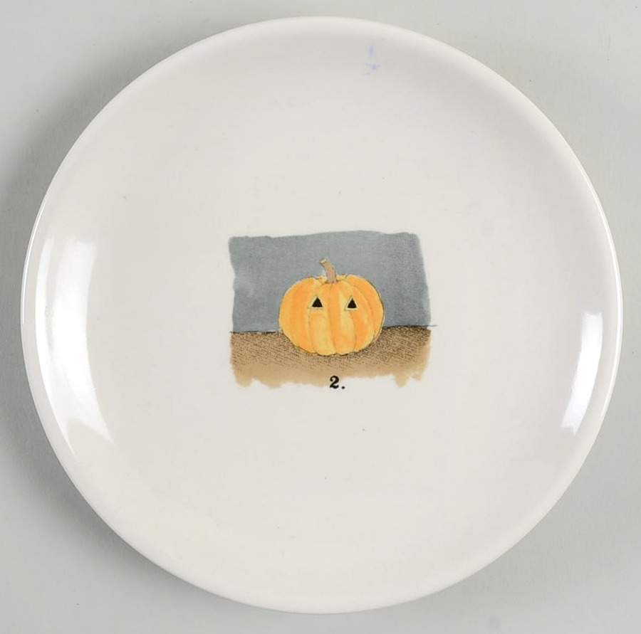 Jack-O-Lantern Pumpkin Appetizer Plate by Magenta-1