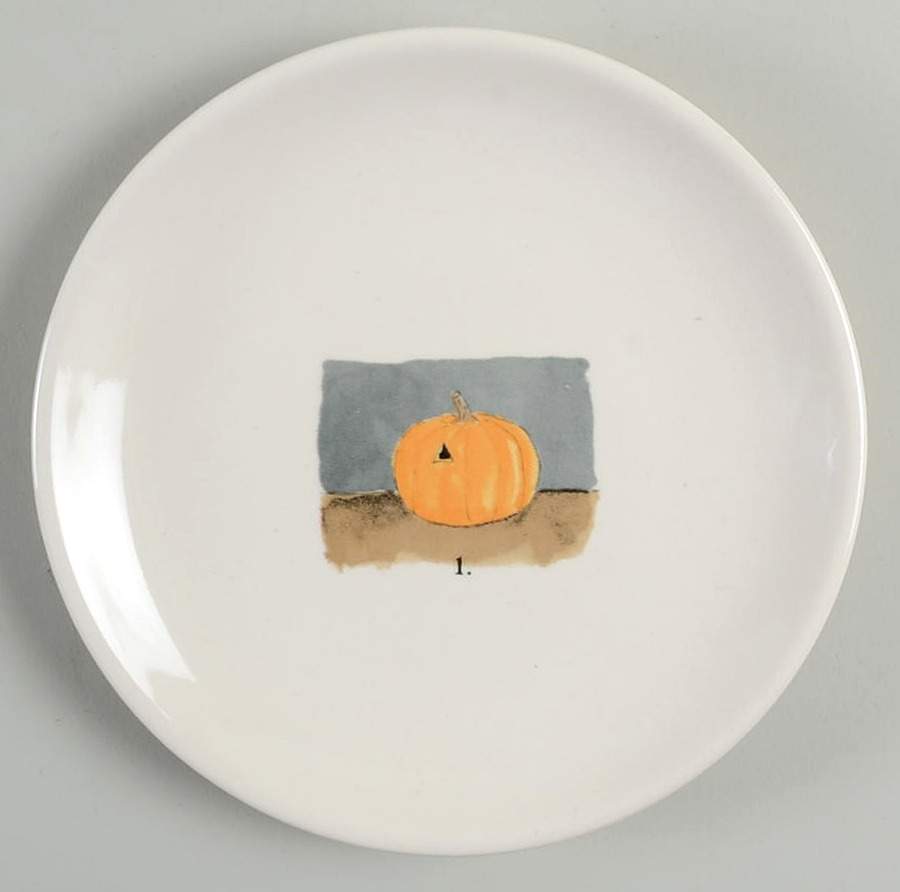 Jack-O-Lantern Pumpkin Appetizer Plate by Magenta-1