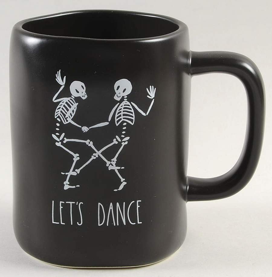 Dancing Skeletons (Matte Black) Mug by Magenta-1