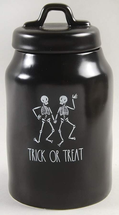 Dancing Skeletons (Matte Black) Medium Canister & Lid by Magenta-1