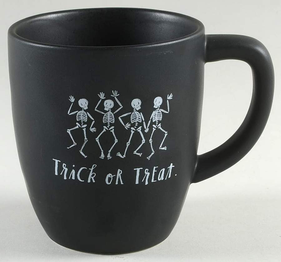 Dancing Skeletons (Matte Black) Mug by Magenta-1