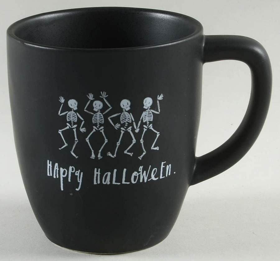 Dancing Skeletons (Matte Black) Mug by Magenta-1