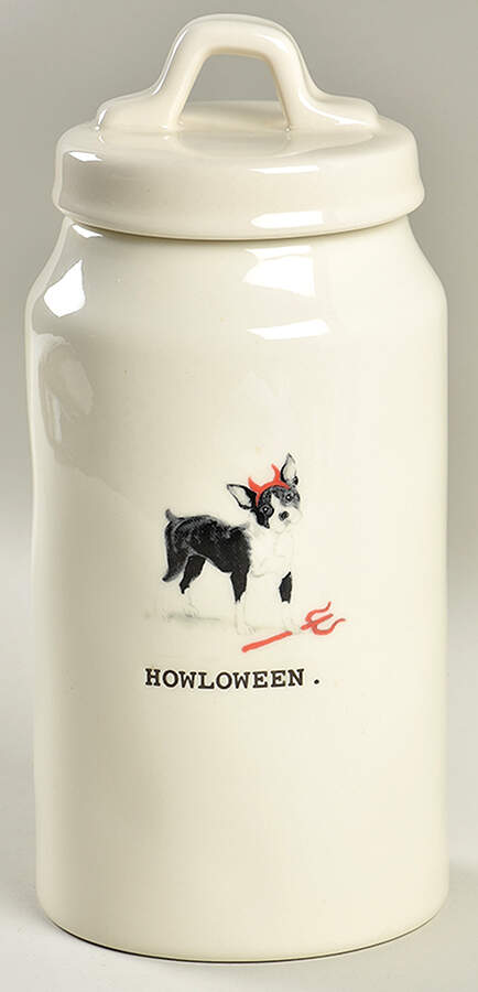Halloween Dogs Large Canister & Lid by Magenta-1