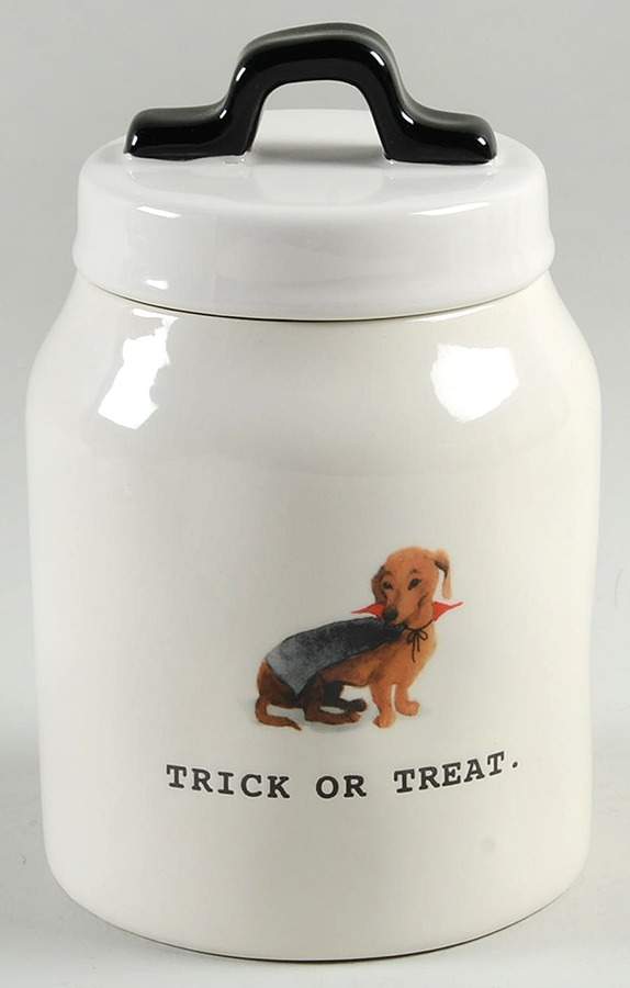 Halloween Dogs Small Canister & Lid by Magenta-1