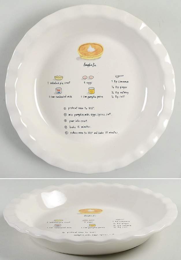 Pumpkin Pie 10" Pie Baking Plate by Magenta-1