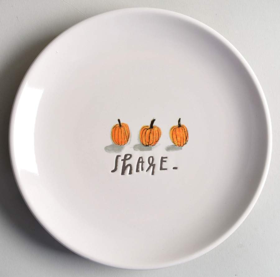 Pumpkins Appetizer Plate by Magenta-1