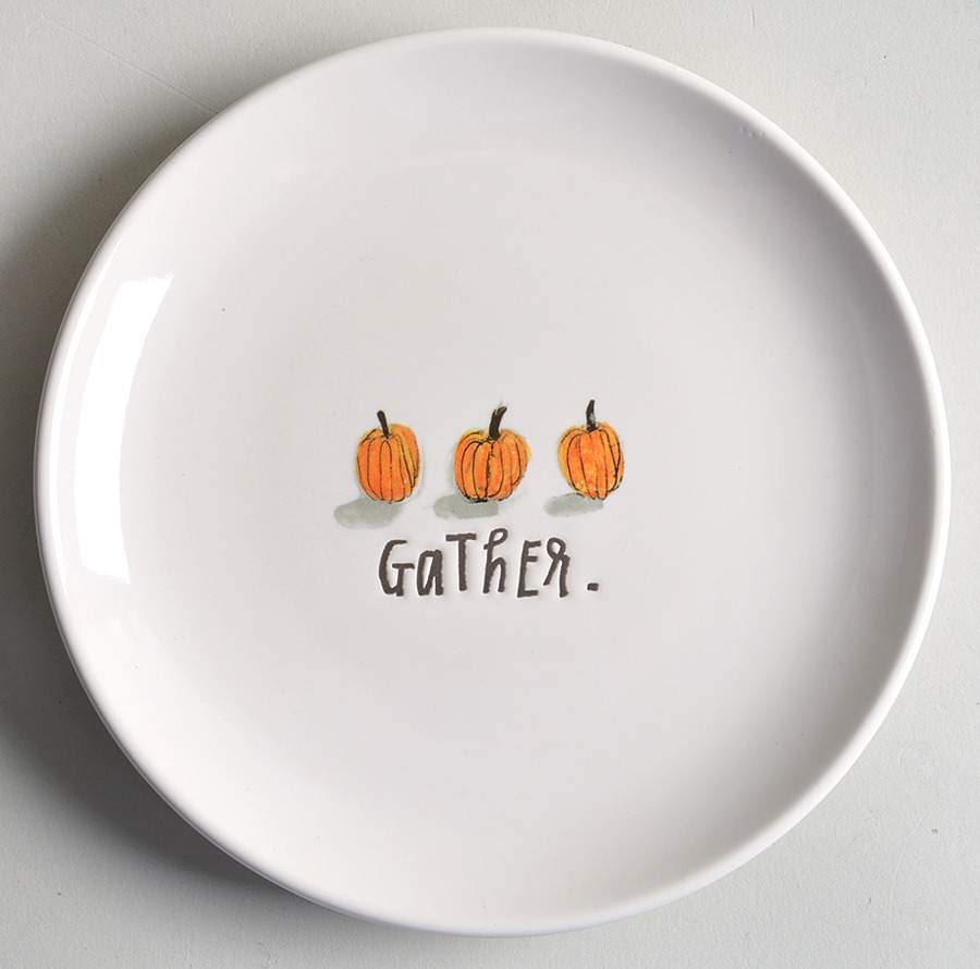 Pumpkins Appetizer Plate by Magenta-1