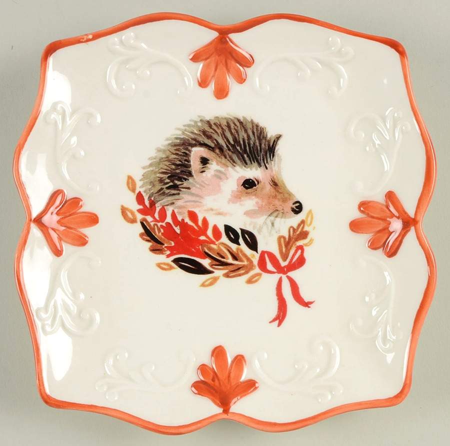 Sketchbook Series Square Appetizer Plate by Magenta-1