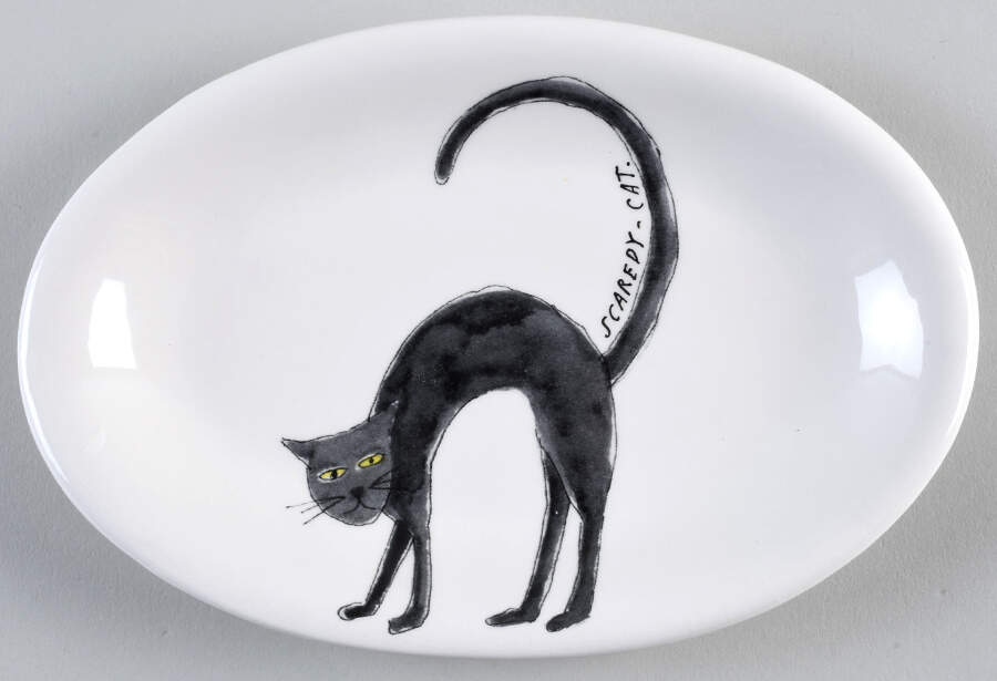 Trick Or Treat 8" Oval Plate by Magenta-1