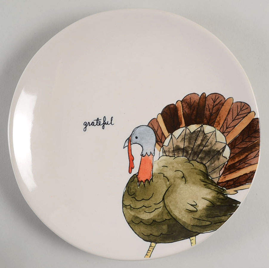 Happy Turkey Day Salad Plate by Magenta-1