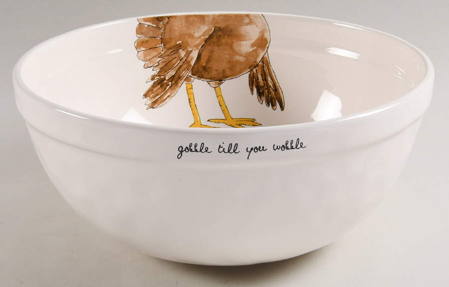 Happy Turkey Day 10" Mixing Bowl by Magenta-1