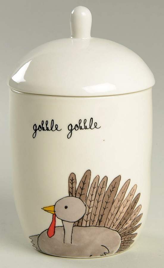 Happy Turkey Day Sugar Bowl & Lid by Magenta-1
