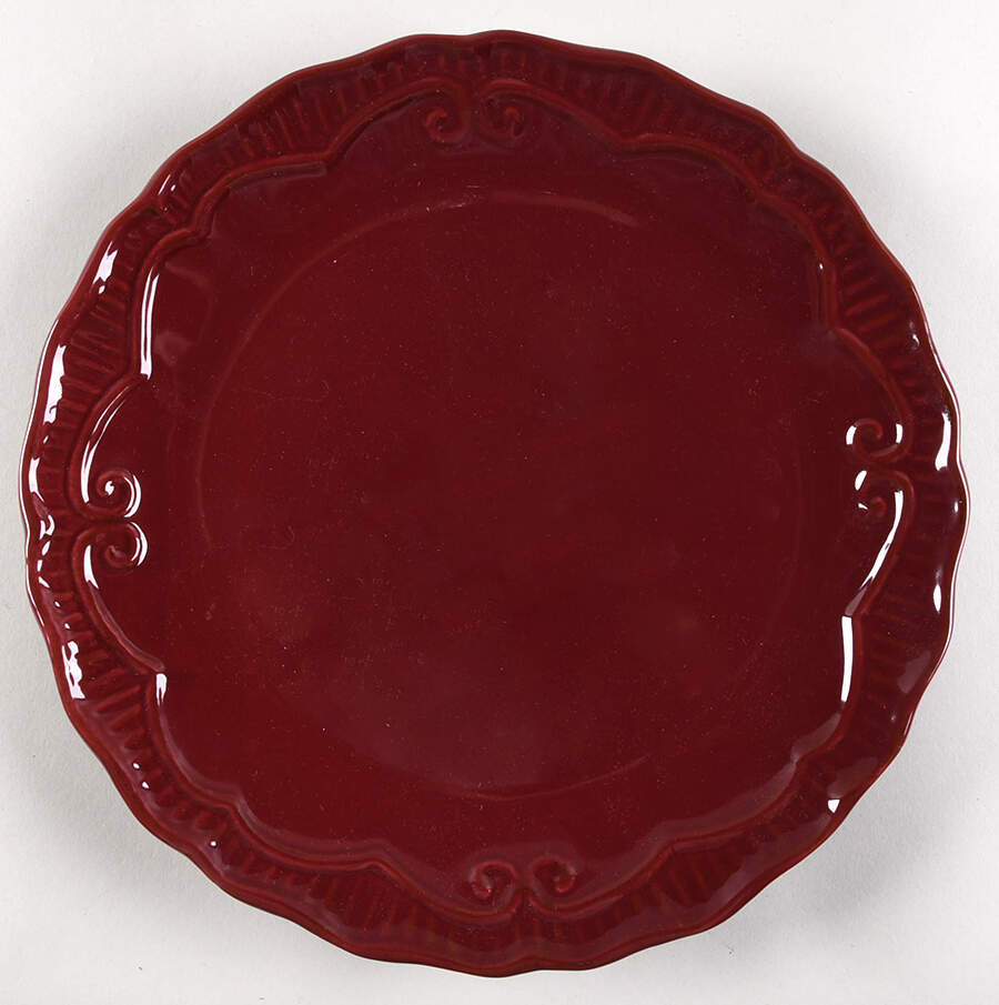 Capri Cranberry Dinner Plate by Modern Southern Home-1