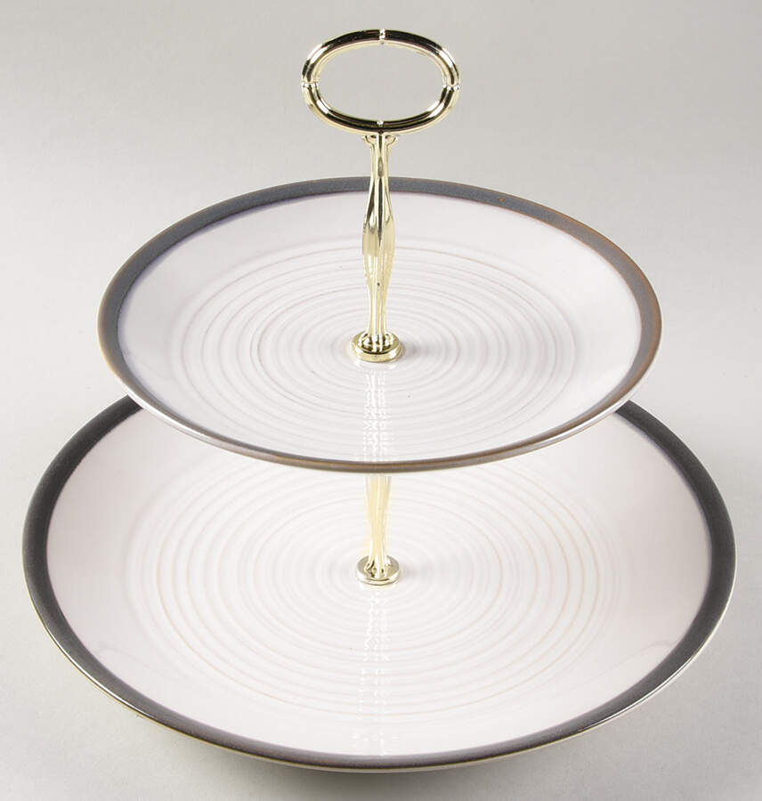Lara 6 5/8"-10"  2 Tiered Serving Tray (Dp, Sp) HC by Mikasa-1
