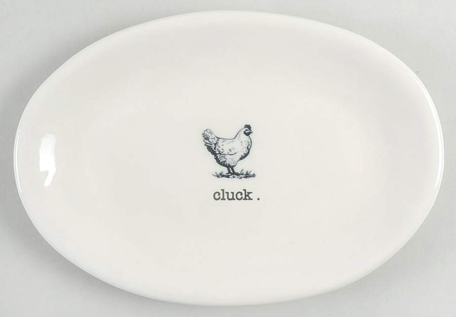 Farmyard 8" Oval Plate by Magenta-1