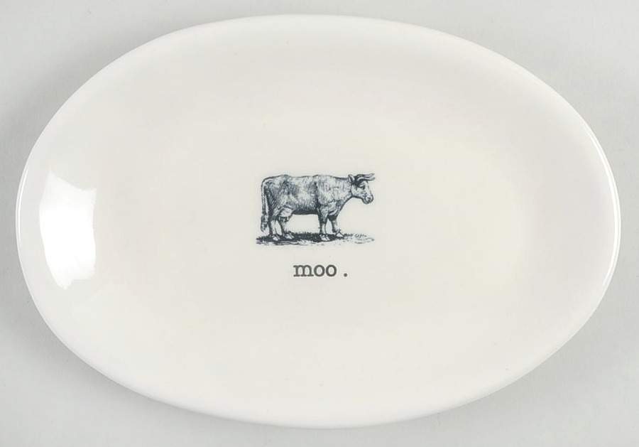 Farmyard 8" Oval Plate by Magenta-1