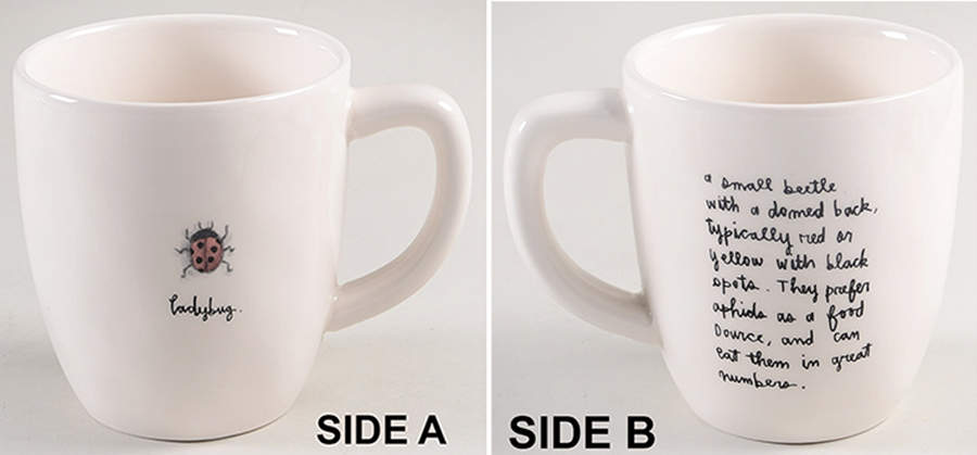 Garden Insects (Script) Mug by Magenta-1