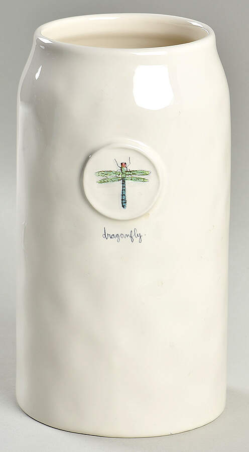 Garden Insects (Script) Large Canister No Lid by Magenta-1