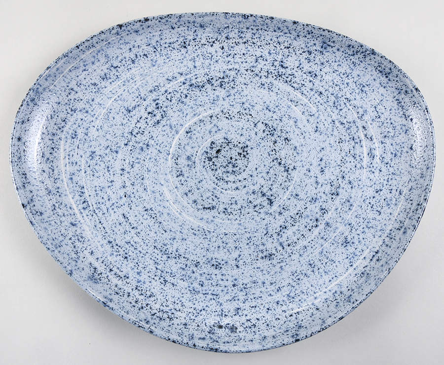 Whistler Blue 15" Oval Serving Platter by Mikasa-1