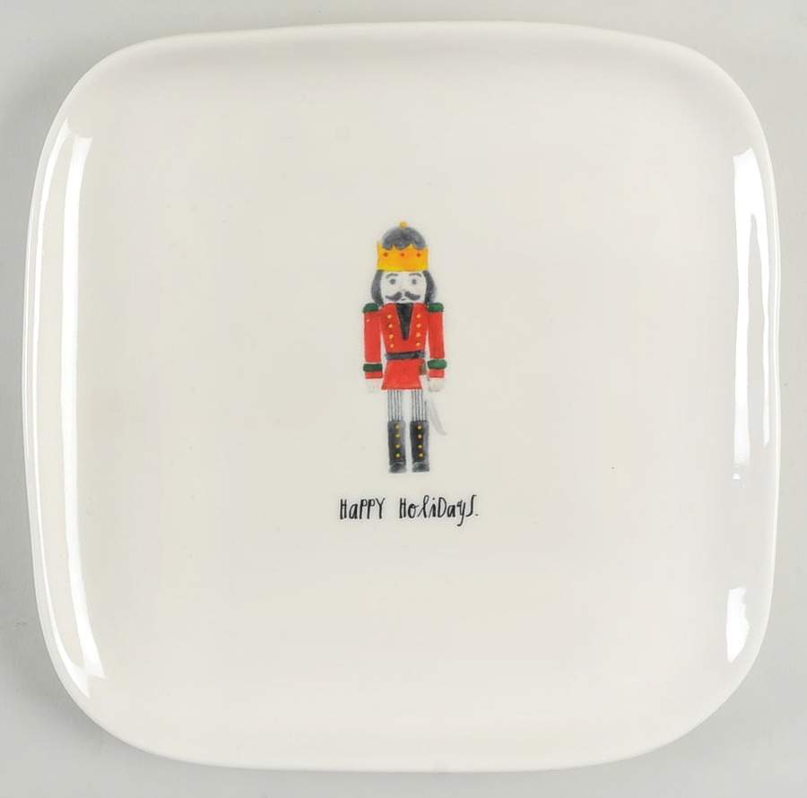 Nutcracker Square Salad/Dessert Plate by Magenta-1