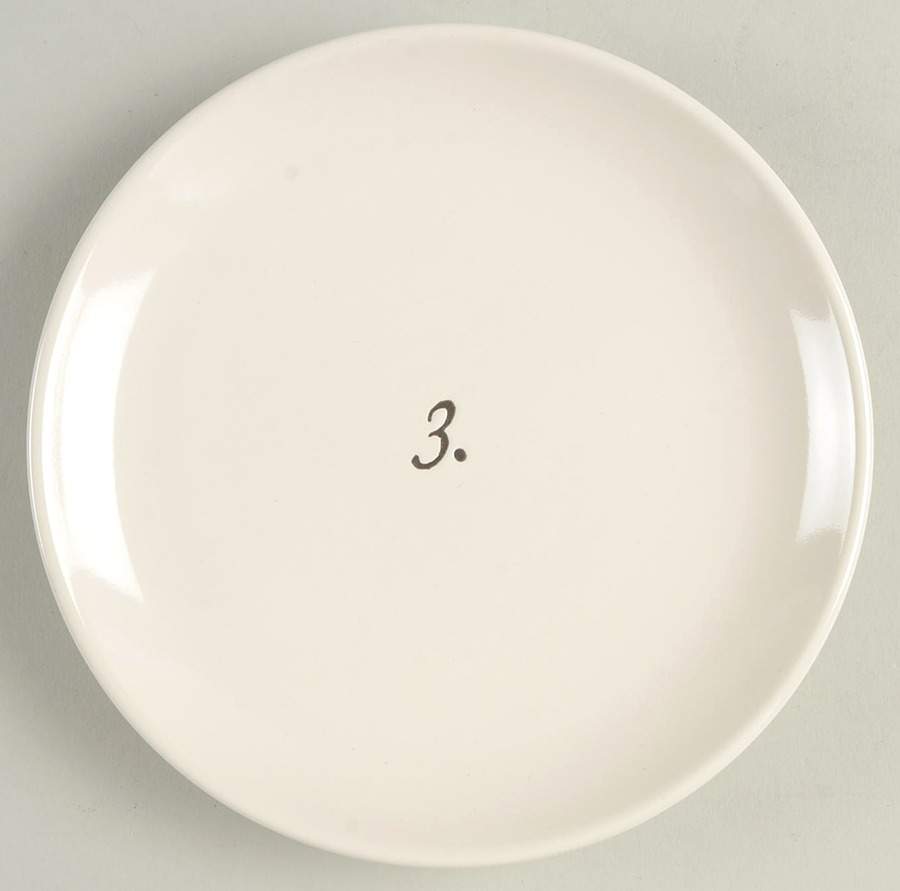 Numbers Appetizer Plate by Magenta-1