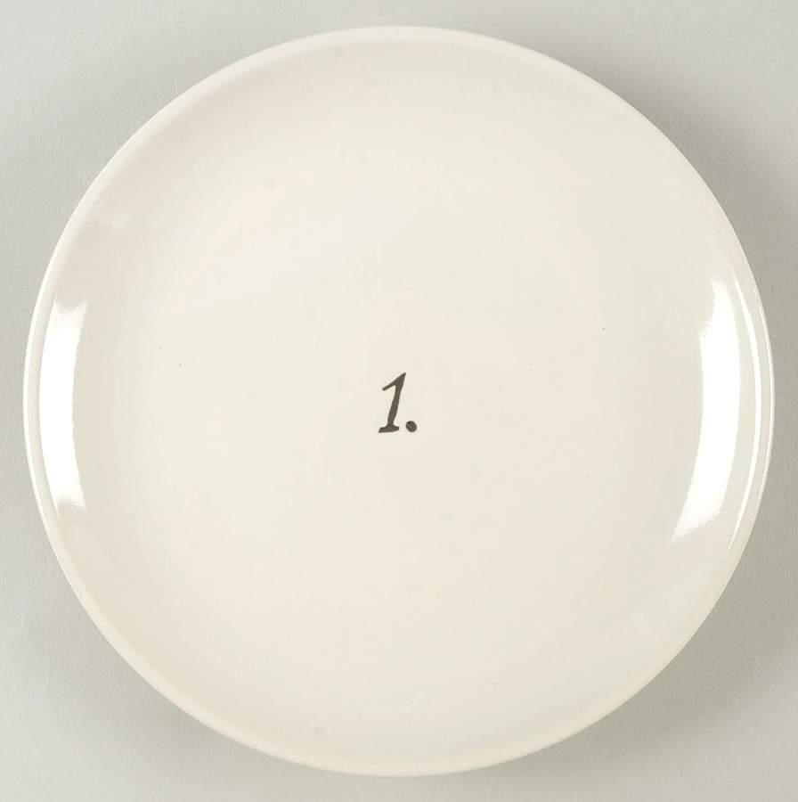 Numbers Appetizer Plate by Magenta-1