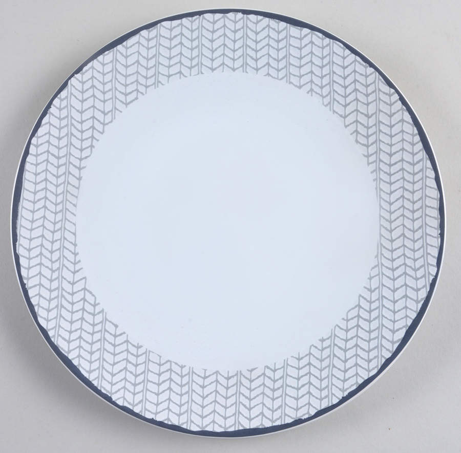 Avery Medley Gray Dinner Plate by Mikasa-1
