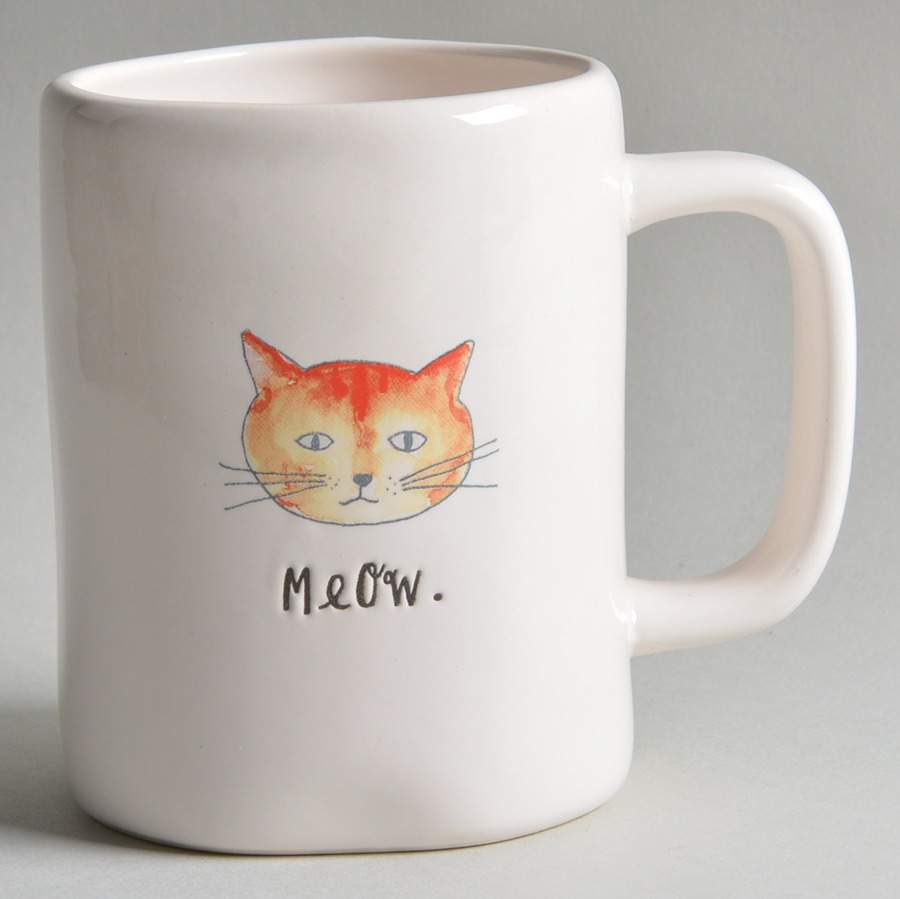 Meow and Purr Cat Mug by Magenta-1