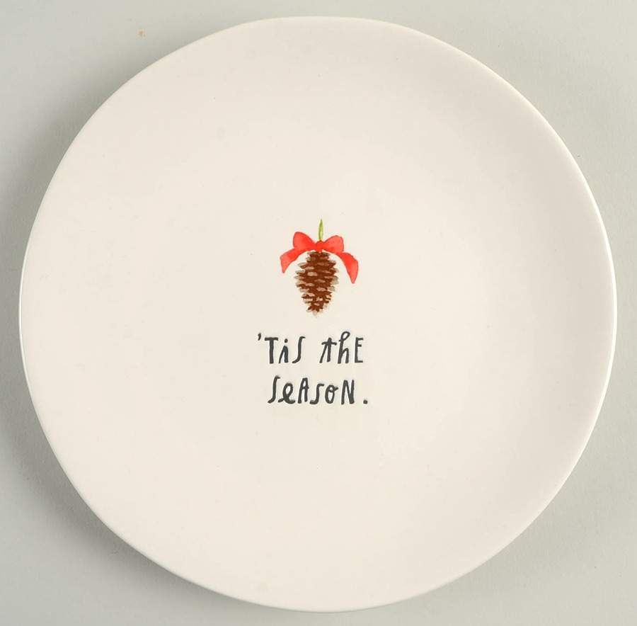 Christmas Plants Salad Plate by Magenta-1