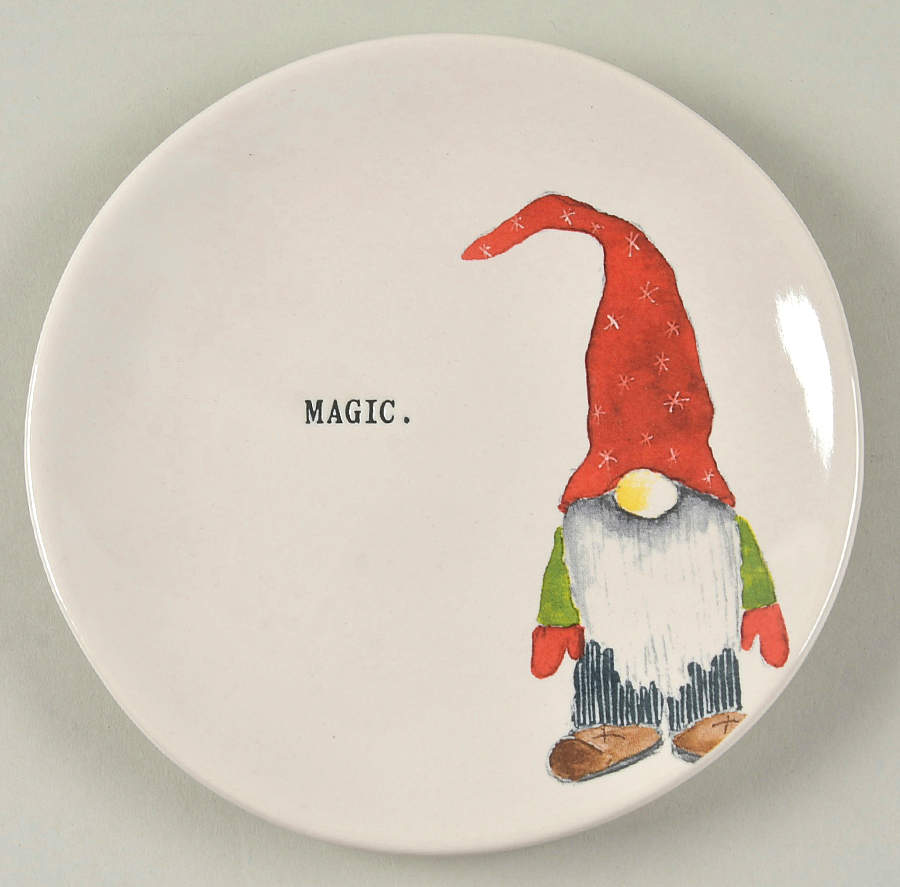 Christmas Gnomes Appetizer Plate by Magenta-1