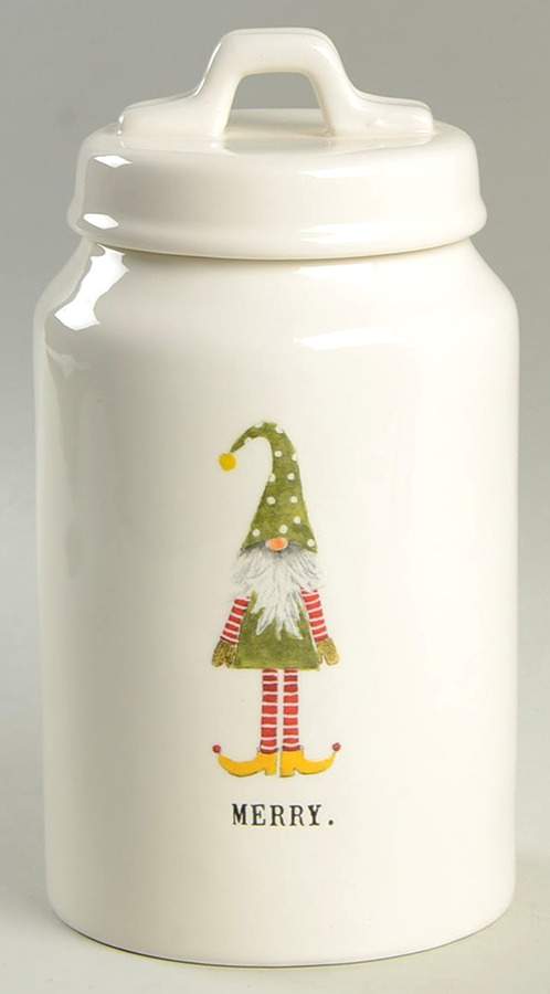 Christmas Gnomes Medium Canister & Lid by Magenta-1