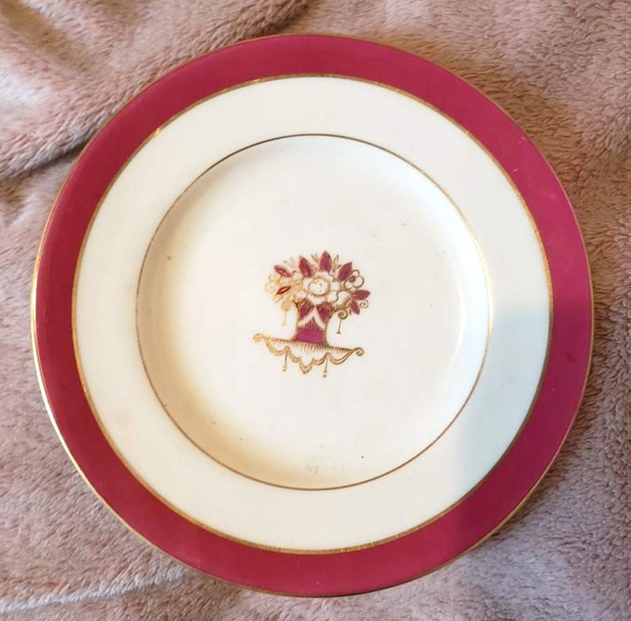 H4147 Red Salad Plate by Minton-1