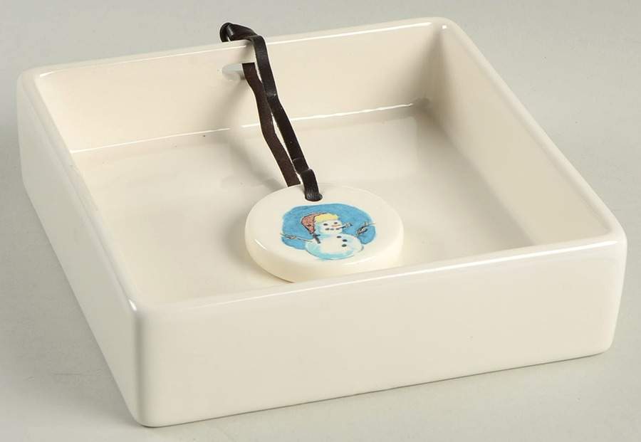 Winter Cabin Napkin Holder W/Napkin Weight by Magenta-1