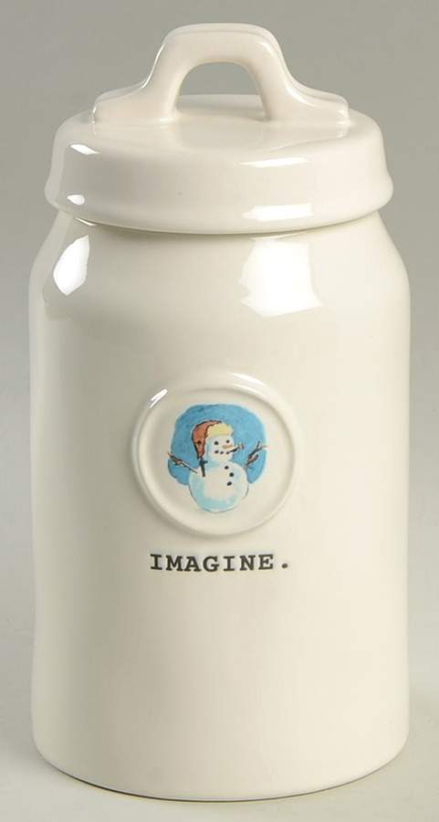 Winter Cabin Medium Canister & Lid by Magenta-1