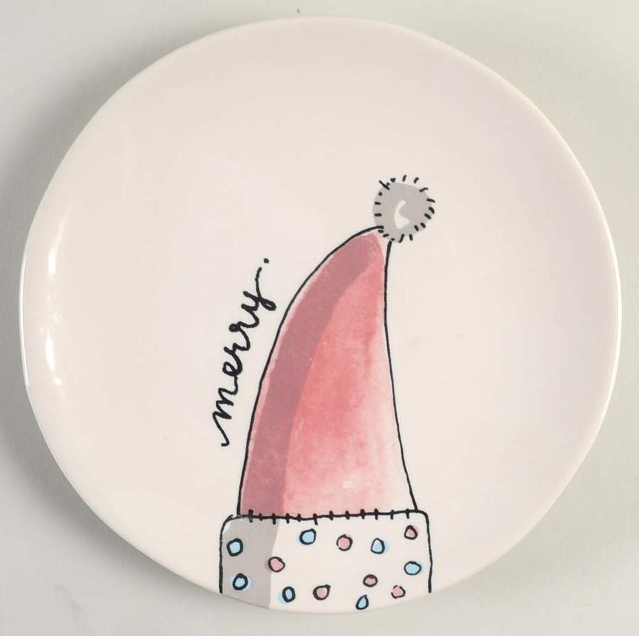 Christmas (Believe, Wish, Give, Merry) Salad Plate by Magenta-1