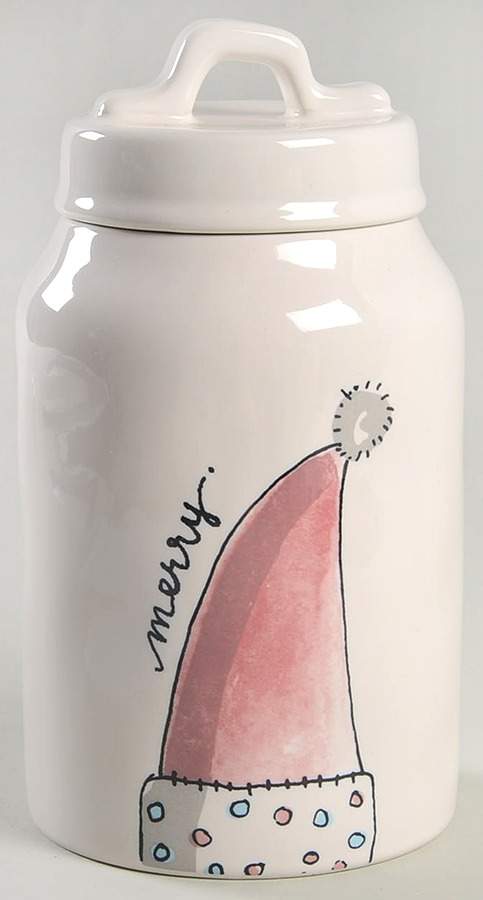 Christmas (Believe, Wish, Give, Merry) Medium Canister & Lid by Magenta-1