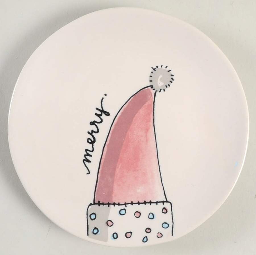 Christmas (Believe, Wish, Give, Merry) Appetizer Plate by Magenta-1