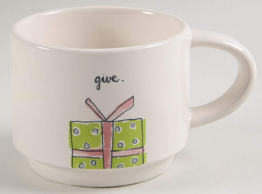 Christmas (Believe, Wish, Give, Merry) Stackable Mug by Magenta-1