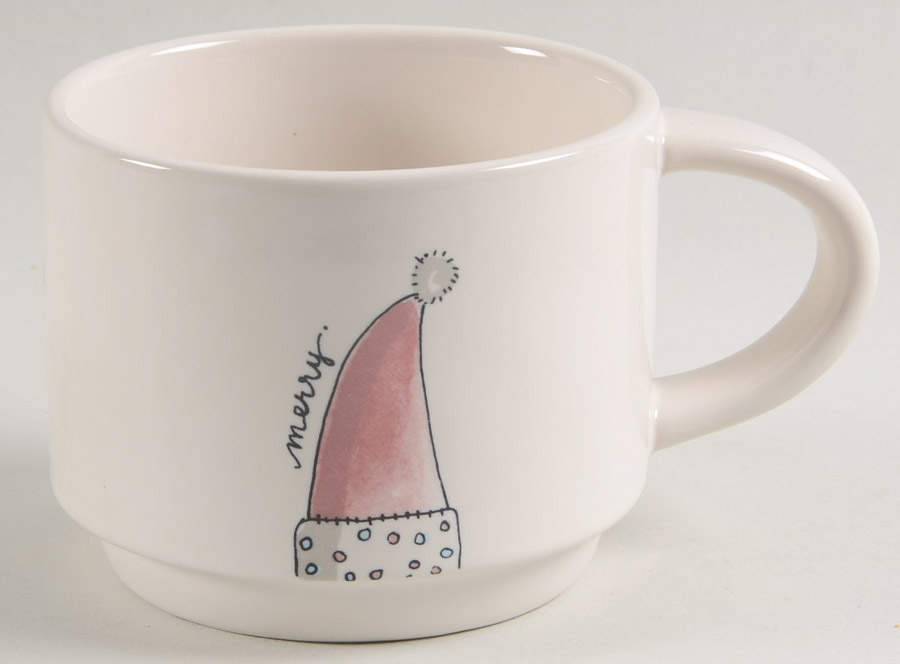 Christmas (Believe, Wish, Give, Merry) Stackable Mug by Magenta-1